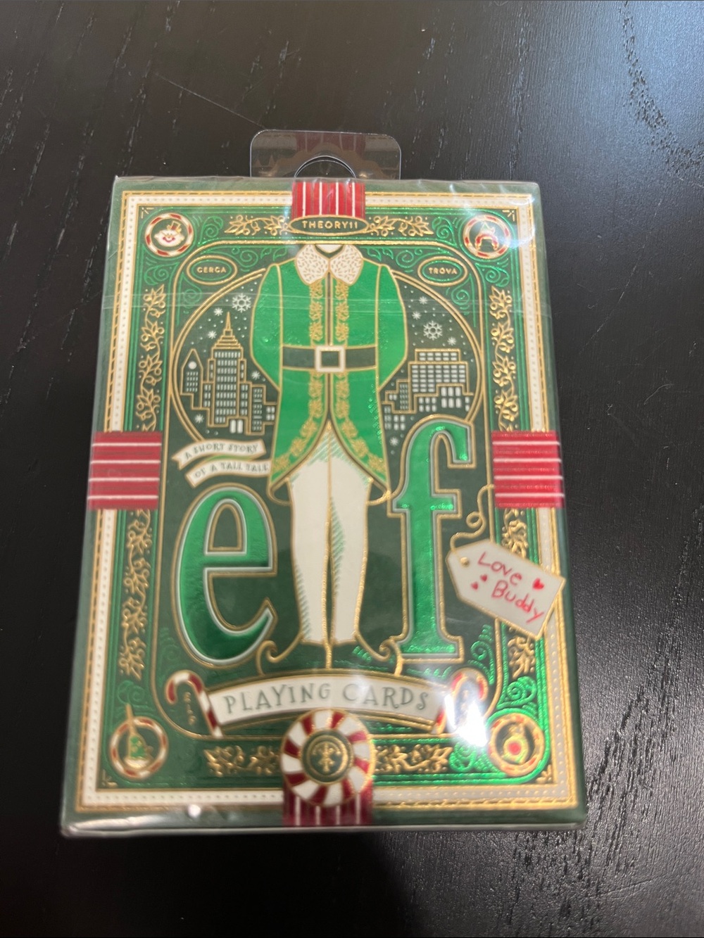 THEORY11 Elf Playing Cards - Green & Gold Deck NWT
